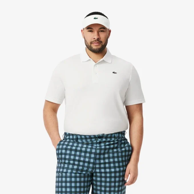 Polo de golf con protección UV de corte regular para hombre