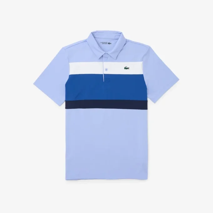 Polo de golf de corte regular para hombre con bloques de color