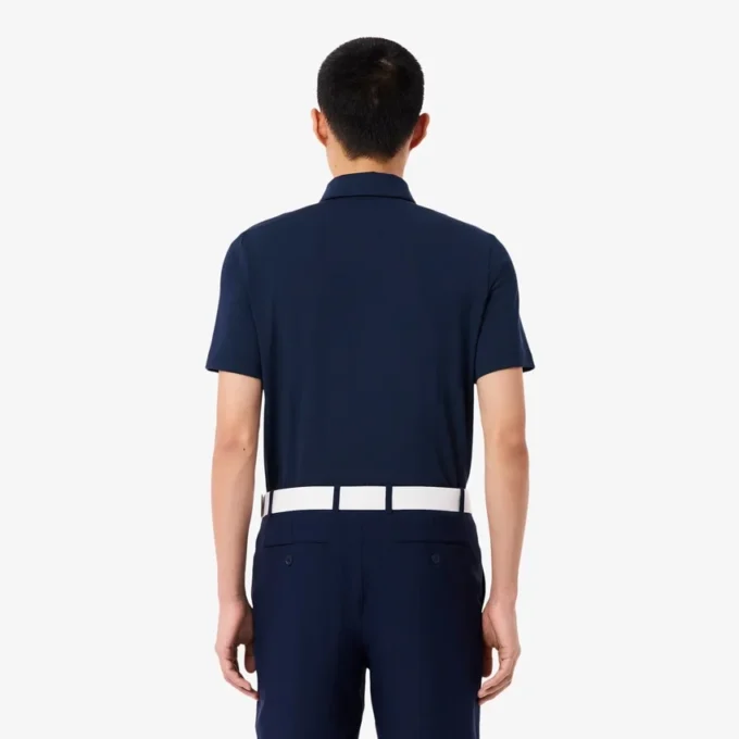 Polo de golf de corte regular para hombre con bloques de color