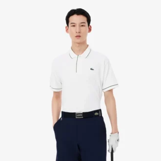 Polo de golf de mini piqué con regulación térmica