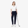 Polo de golf elástico con protección UV y corte entallado para mujer