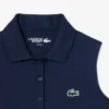 Polo de golf elástico con protección UV y corte entallado para mujer