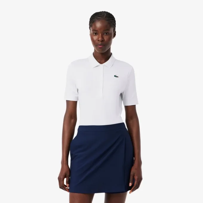Polo de golf elástico Slim Fit con protección UV