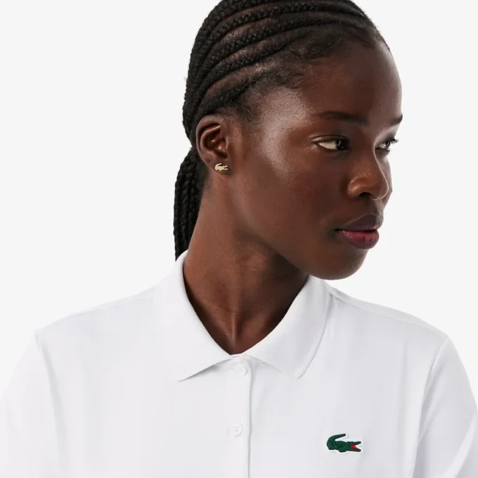 Polo de golf elástico Slim Fit con protección UV