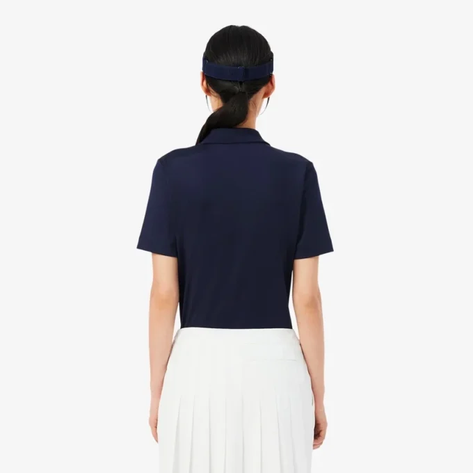 Polo de golf elástico Slim Fit con protección UV