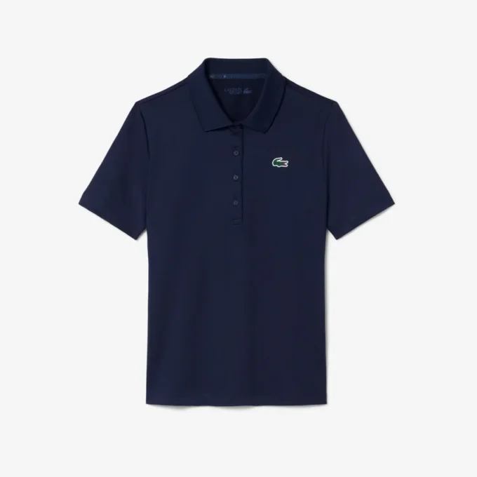 Polo de golf elástico Slim Fit con protección UV