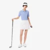 Polo de golf termorregulador de corte ajustado para mujer