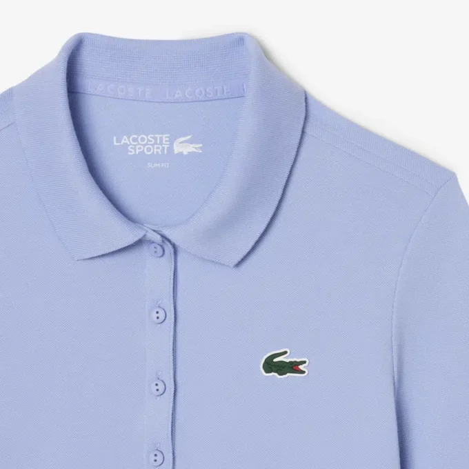 Polo de golf termorregulador de corte ajustado para mujer
