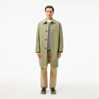 Polo de hombre L.12.12 de corte clásico con rayas y tejido Petit Piqué