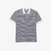 Polo de hombre L.12.12 de corte clásico con rayas y tejido Petit Piqué