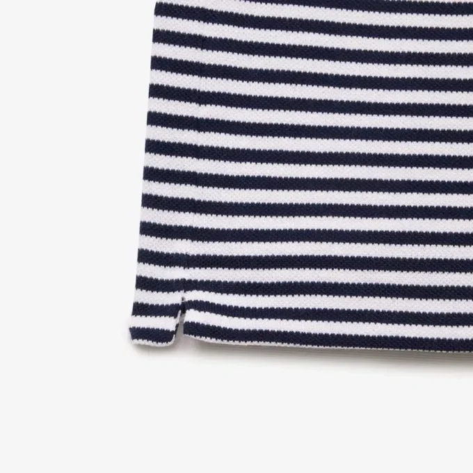 Polo de hombre L.12.12 de corte clásico con rayas y tejido Petit Piqué
