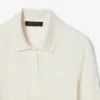 Polo de manga larga de seda con corte ajustado Runway