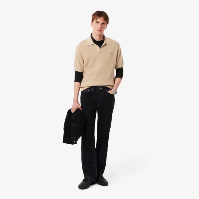 Polo de manga larga L.12.12 de corte ajustado para hombre