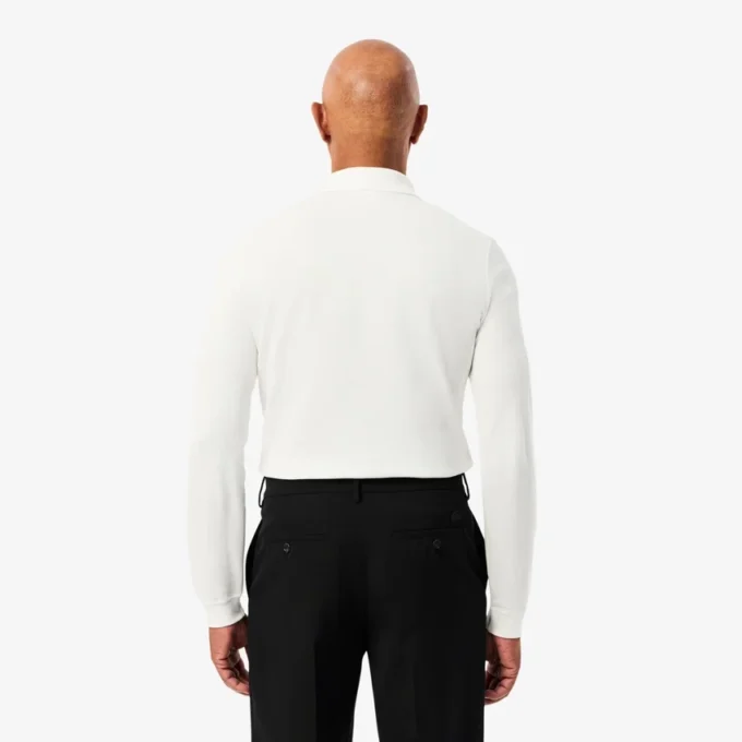 Polo de manga larga L.12.12 de corte ajustado para hombre