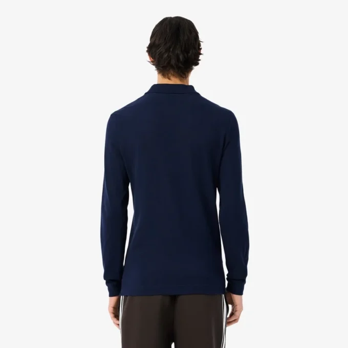 Polo de manga larga L.12.12 de corte ajustado para hombre