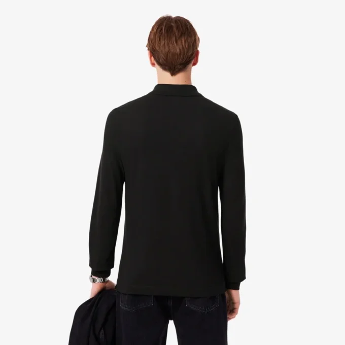 Polo de manga larga L.12.12 de corte ajustado para hombre