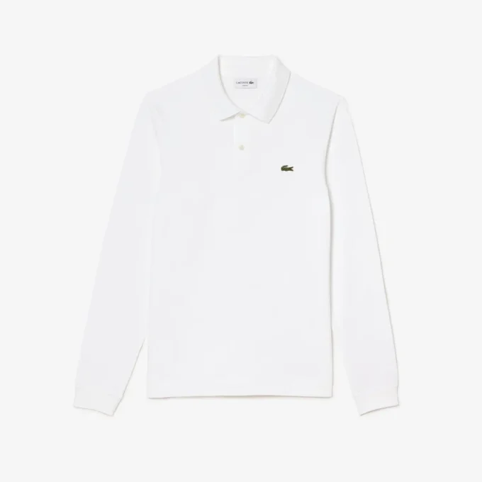 Polo de manga larga L.12.12 de corte ajustado para hombre
