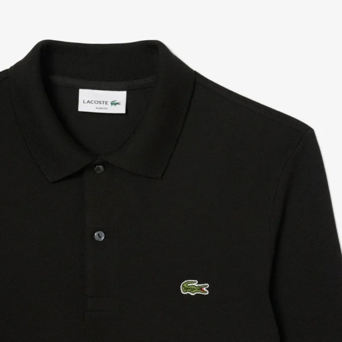 Polo de manga larga L.12.12 de corte ajustado para hombre