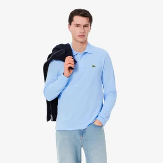 Polo de manga larga L.12.12 de corte clásico para hombre