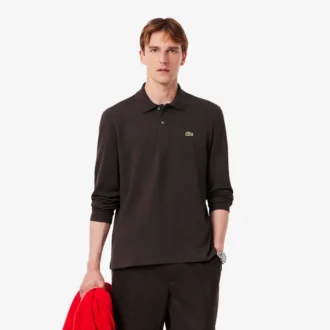 Polo de manga larga L.12.12 de corte clásico para hombre