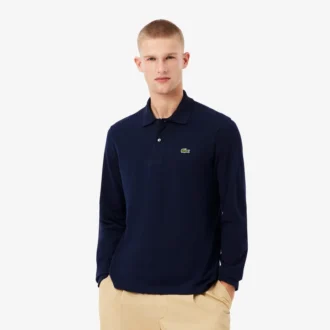 Polo de manga larga L.12.12 de corte clásico para hombre