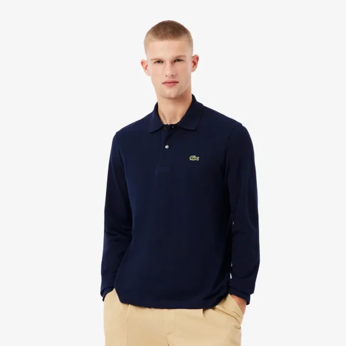 Polo de manga larga L.12.12 de corte clásico para hombre