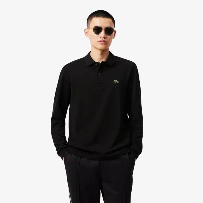 Polo de manga larga L.12.12 de corte clásico para hombre