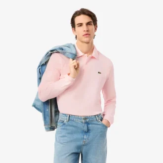 Polo de manga larga L.12.12 de corte clásico para hombre