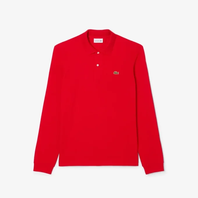 Polo de manga larga L.12.12 de corte clásico para hombre