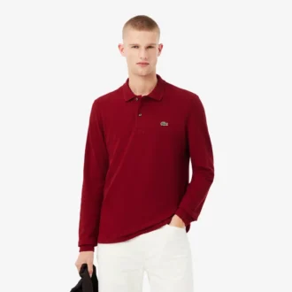 Polo de manga larga L.12.12 de corte clásico para hombre