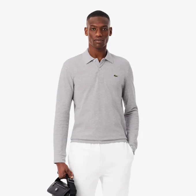 Polo de manga larga L.12.12 de corte clásico para hombre