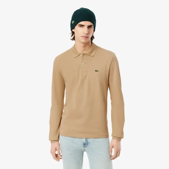 Polo de manga larga L.12.12 de corte clásico para hombre