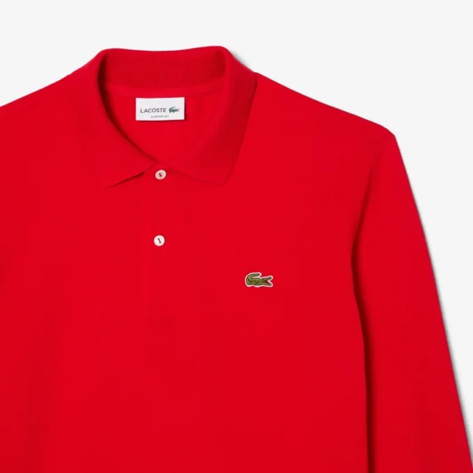 Polo de manga larga L.12.12 de corte clásico para hombre