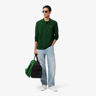 Polo de manga larga L.12.12 de corte clásico para hombre