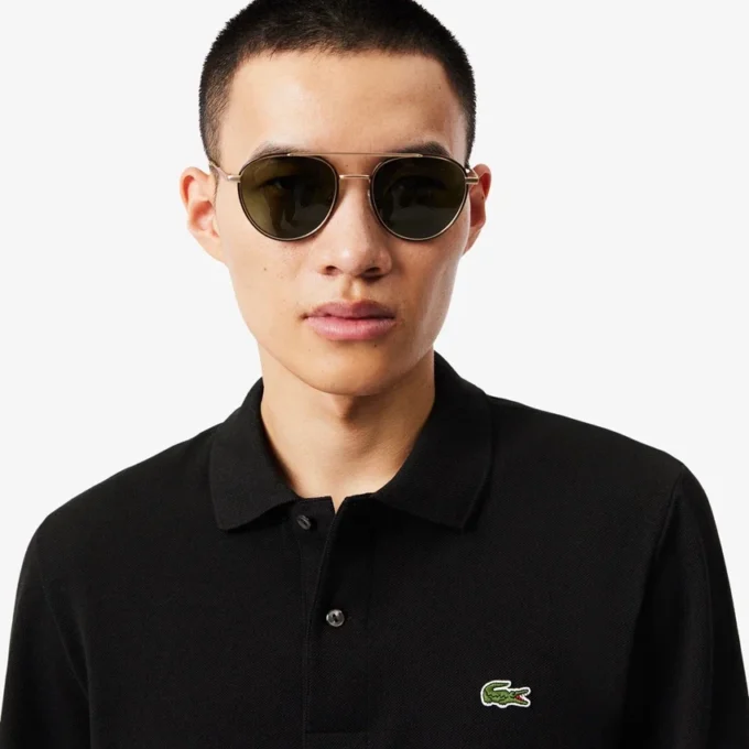 Polo de manga larga L.12.12 de corte clásico para hombre