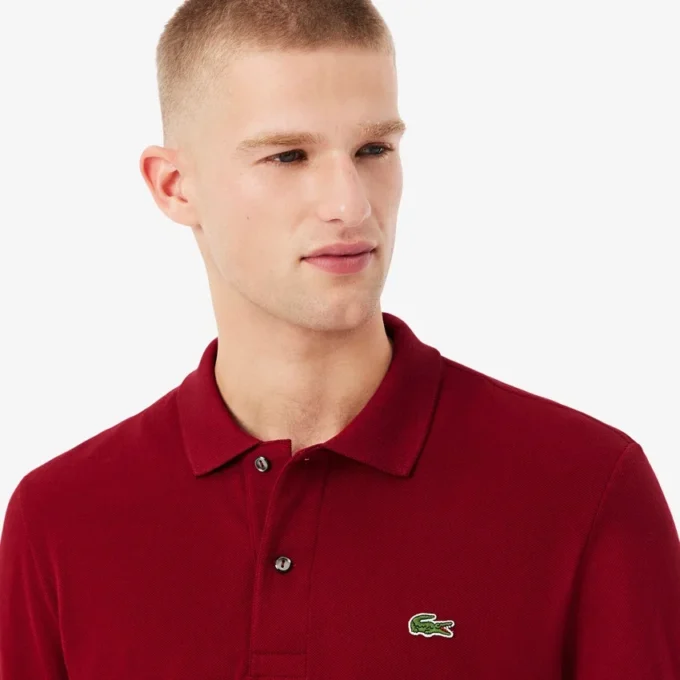 Polo de manga larga L.12.12 de corte clásico para hombre