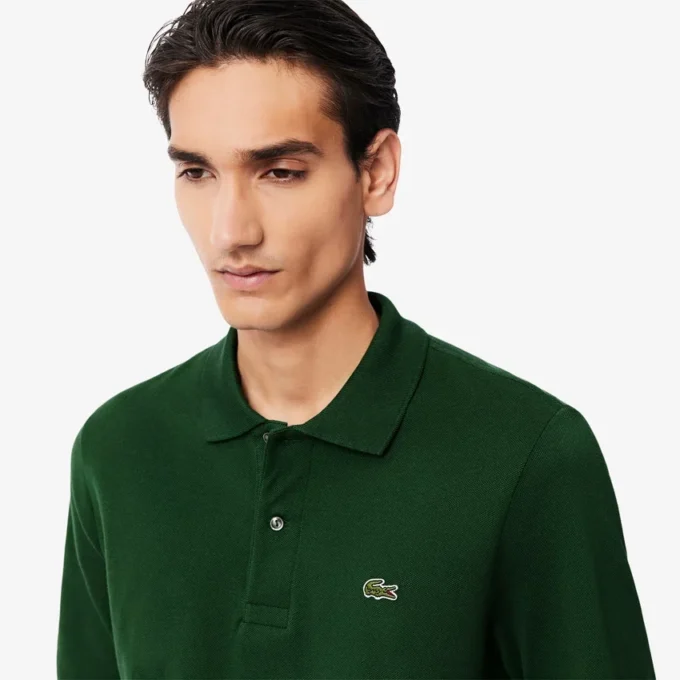 Polo de manga larga L.12.12 de corte clásico para hombre