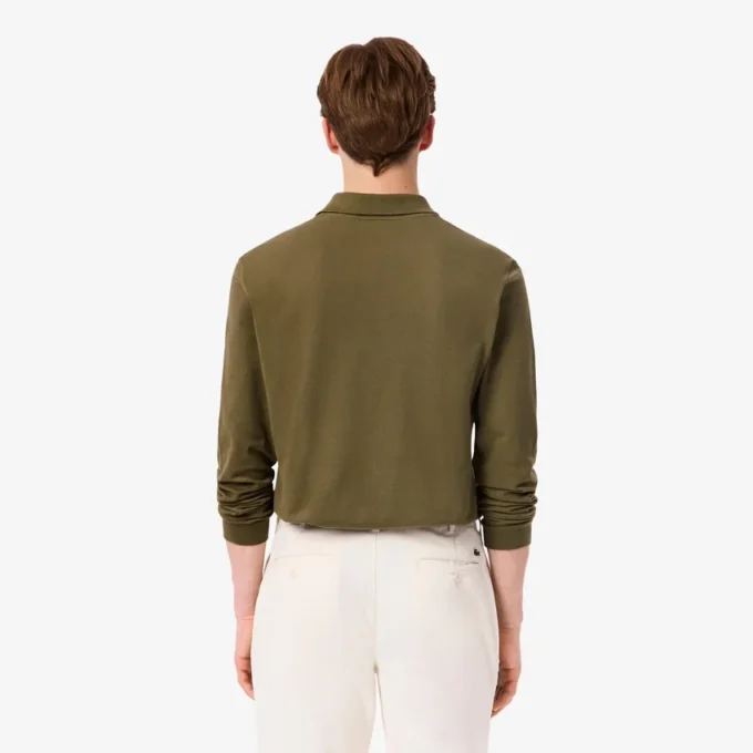 Polo de manga larga L.12.12 de corte clásico para hombre