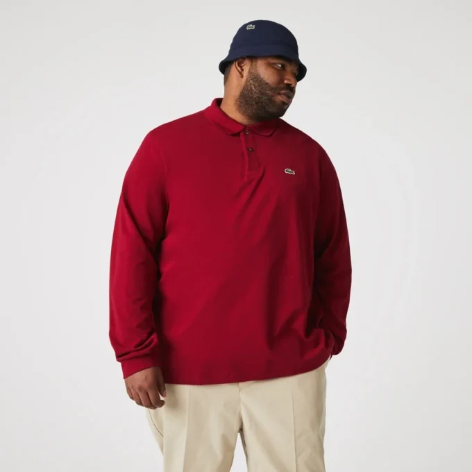 Polo de manga larga L.12.12 de corte clásico para hombre