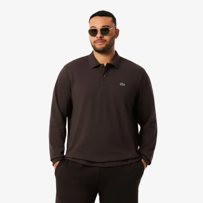 Polo de manga larga L.12.12 de corte clásico para hombre
