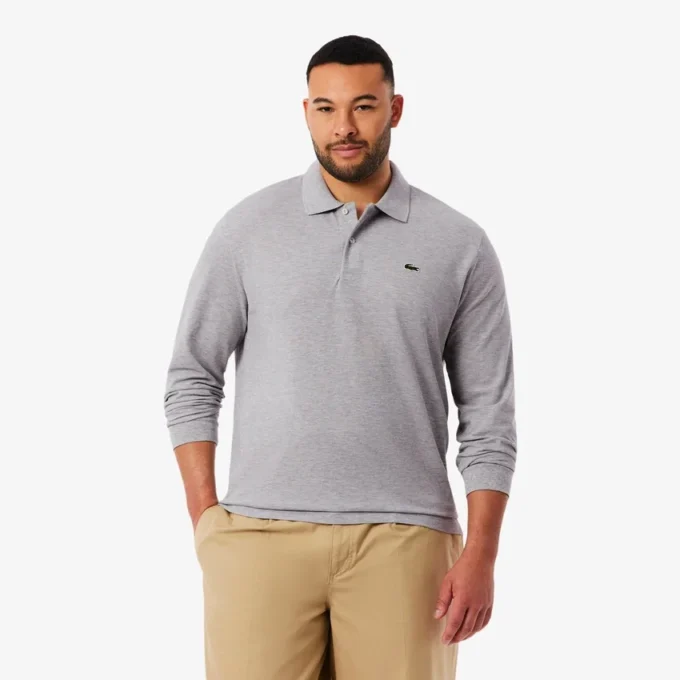 Polo de manga larga L.12.12 de corte clásico para hombre