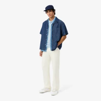 Polo de mezcla de algodón de corte regular para hombre
