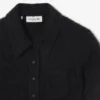 Polo de mujer de punto elástico con corte entallado