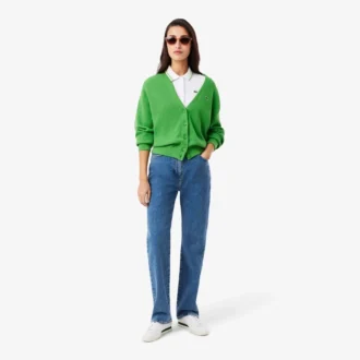 Polo de mujer L.12.D de corte entallado con detalles de ribete