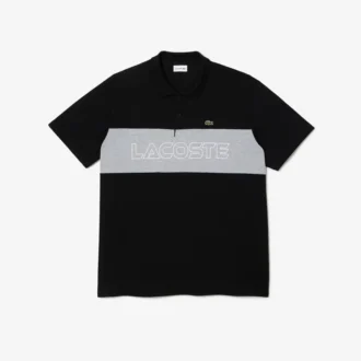 Polo de piqué con bloques de color para hombre, corte amplio