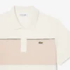 Polo de piqué con bloques de color y corte regular