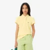 Polo de piqué con cuello festoneado para niña