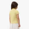Polo de piqué con cuello festoneado para niña