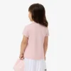 Polo de piqué con cuello festoneado para niña