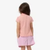 Polo de piqué con cuello festoneado para niña